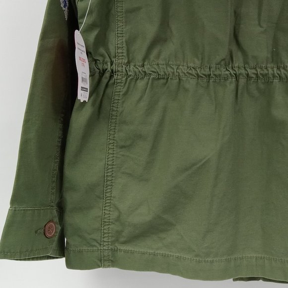 Wonder Nation Girls Green Anorak Button Front Jacket Size XXL (18) NWT - Picture 7 of 11